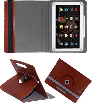 Fastway Book Cover for iBall Slide 3G 1026- Q18(Brown, Cases with Holder)