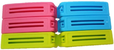 

Three Secondz 6 Pc Small plastic Bag Pouch Clip(Set of 6, Multicolor)