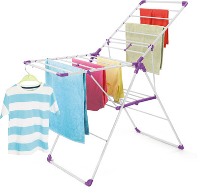 

Bonita Tubello Steel Floor Cloth Dryer Stand(Purple, White)