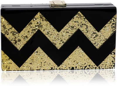 

Coral Tree Party Black Clutch
