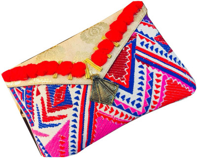 

CRAFTBAZAAR Casual Multicolor Clutch
