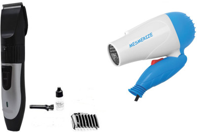 

Mesmerize NVNOVA 1000 Wt Hair Dryer And 3018 hair Trimmer For Men's(Set of 2)