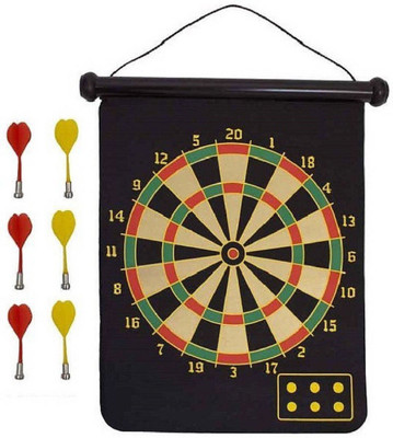 Bruzone Magnetic Bullseye Game 12 Inch B15 Soft Tip Dart(Black, Pack of1)