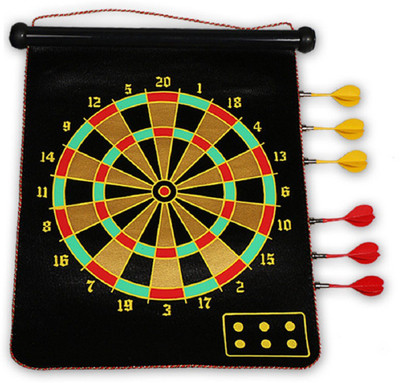 Bruzone Premium Magnetic Bullseye Game 17 Inch AA18 Soft Tip Dart(Black, Pack of1)