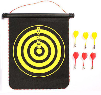 Bruzone Premium Magnetic Bullseye Game 17 Inch AA16 Soft Tip Dart(Black, Pack of1)