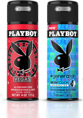 

Playboy Pk of 2 (Generation & Vegas) Deodorant Spray - For Men(600 ml, Pack of 2)