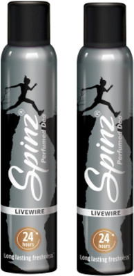 Spinz Livewire Deodorant Body Spray Pack of 2 Combo (150ML each) Deodorant Spray - For Women(300 ml, Pack of 2)
