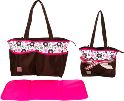

MeeMee 2 Piece Baby Nursery Diaper Bag Set (Brown) Nursery Bag(Brown)