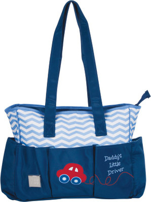 

MeeMee Multipurpose Diaper Bag With Bottle Warmer & Changing Mat (Blue) Nursery Bag(Blue)