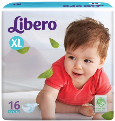 

Libero XL (8 x 16's) Open diapers - XL(16 Pieces)