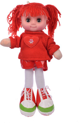 

Aarushi Doll Stuffed Soft Plush Toy Girl Doll (Red)(Red)