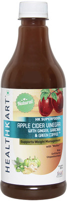 

Healthkart with Mother, for weight management Apple Cider Vinegar(500 ml, With Ginger, Garcinia, Green Coffee Flavored)