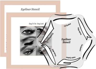

Siempre21 Gugzy Eyeliner Stencil Eye Cat Models Templates Shapers Kit Eyebrow Stencil(1)