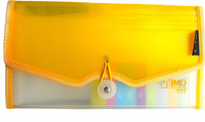 

TLO office file Nylon plastic Document/Cheque book holder(Set Of 1, Yellow)