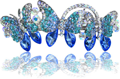 

Dolls N Queens Butterflies2 Hair Clip(Blue)