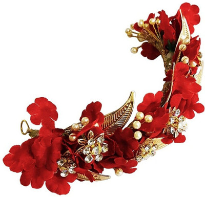 

Confidence Juda Accessories Hair Styling Women Gajra For Bun Making (Red) Hair Accessory Set(Red)