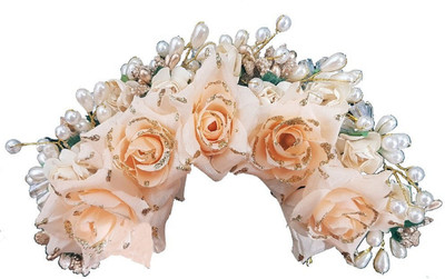 

Confidence Juda Accessories Hair Styling Women Gajra For Pink Flower Bun Making Hair Accessory Set(Multicolor)