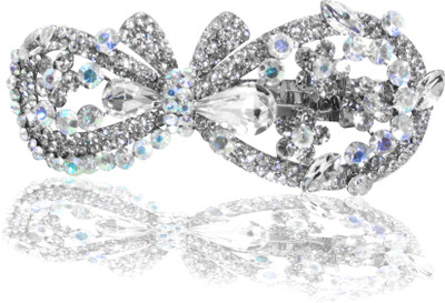 

Dolls N Queens Bowtie Hair Clip(White)