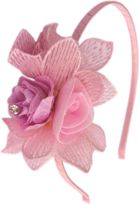 

Loops n knots Floral Hair Band / Head Band (ha1223 ) Hair Band(Pink)