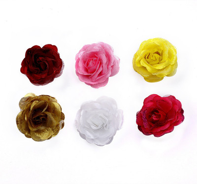 

Sringhar Hair blosoom rose flower hair clips for women and girls set of 6 multi color Hair Clip(Multicolor)