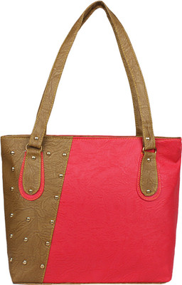 

FutureWorld Hand-held Bag(Pink, Brown), Brown;pink