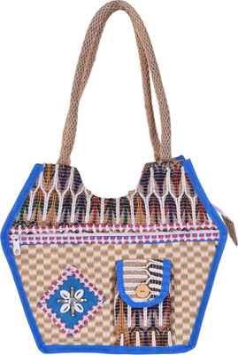 

Ethnic Rajasthan Hand-held Bag(Beige)