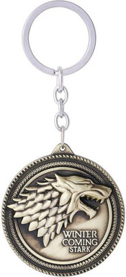 

Shubheksha Game Of Thrones Winter Coming Stark Gold Metallic Key Chain