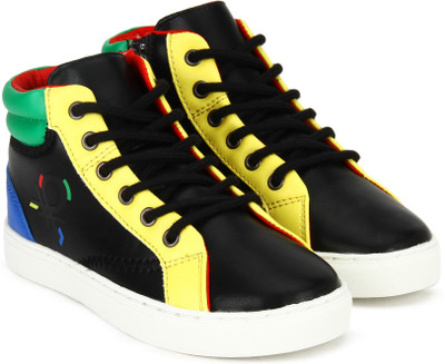 

United Colors of Benetton Boys Lace Sneakers(Black, 901