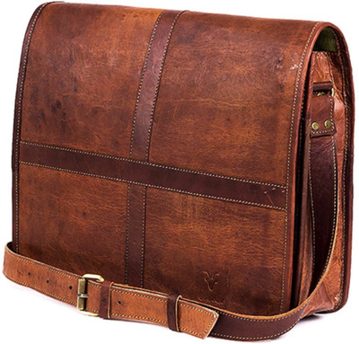 

Goatter 13 inch Laptop Messenger Bag(Brown)