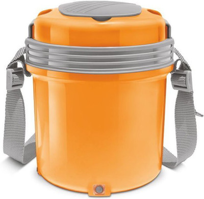 

Milton Electron 3 Containers Lunch Box(350 ml), Orange
