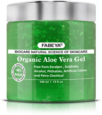 

Fabeya Biocare Natural Organic Aloevera Gel- 340ML -No Paraben(340 ml)