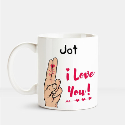 

Huppme I Love you Jot printed personalized coffee mug Ceramic Mug(350 ml), Multicolor