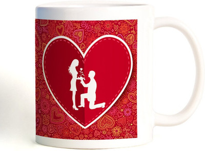 52% OFF on ShopMantra Couple Proposing Heart Ceramic Mug(300 ml) 52% OFF on ShopMantra Couple Proposing Heart Ceramic Mug(300 ml)
