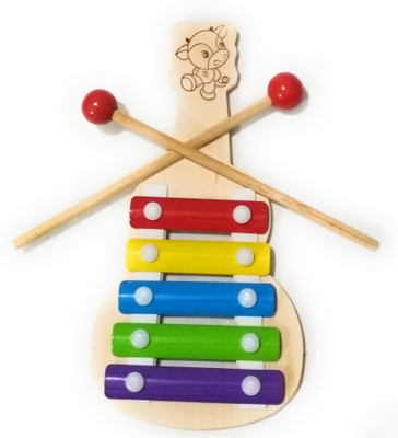 

Crafts India Wooden Xylophone For Kids Musical Toy With 5 Notes(Multicolor)
