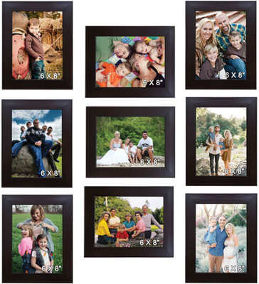 

Trends on Wall Acrylic Photo Frame(Brown, 9 Photos)