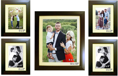 

Trends on Wall Acrylic Photo Frame(Brown, 5 Photos)
