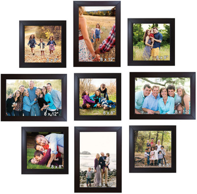 

Trends on Wall Acrylic Photo Frame(Brown, 9 Photos)