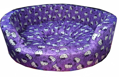 

Petshop7 Ultra.soft.Velvet.Printed.Small.Dog Bed S Pet Bed(Purple)