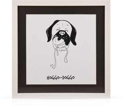 

Printed Artworks - Dog Front Face | Black Paper Print(10.75 inch X 10.75 inch)