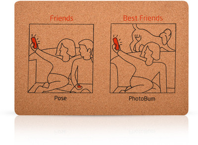 

Cork Printed Wall Art - Dog's Best Friend 2 Paper Print(8 inch X 12 inch, pack of 1)