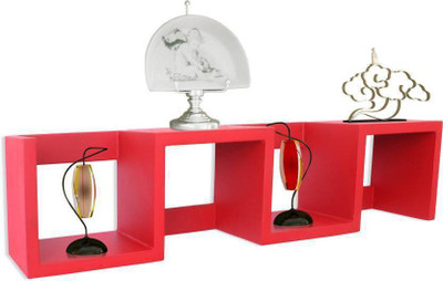 OnlinePurchas Beautiful Wall Shelf Wooden Wall Shelf(Number of Shelves - 3, Red) OnlinePurchas Beautiful Wall Shelf Wooden Wall Shelf(Number of Shelves - 3, Red)