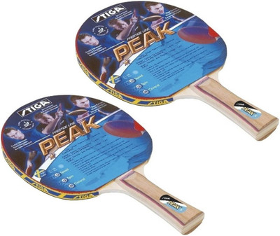 

Cosco Stiga Peak Table Tennis Bat Multicolor Table Tennis Racquet(G4, 350 g)