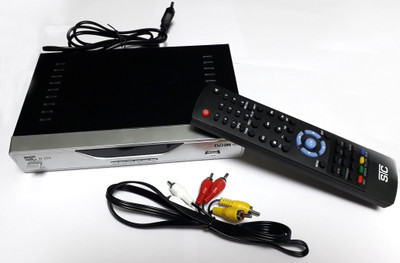 

STC DTH Mpeg-4 Free To Air HD Set Top Box H-103 (2 USB PORT + 1 HDMI PORT) Life Time Free Plug and Play Satellite Radio