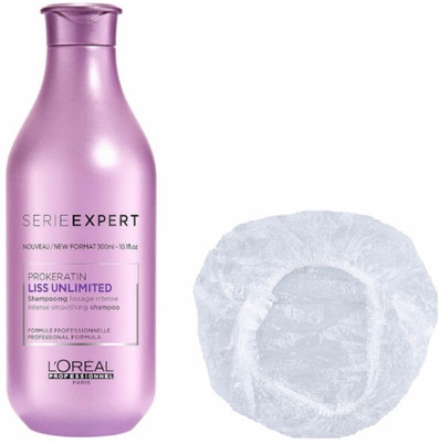 

L'Oreal Serie expert Iiss Unlimited Prokeratin shampoo With shower cap(300 ml)