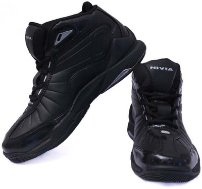 

Nivia Black Combat Basketball Shoes For Men(Black