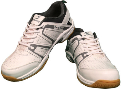 

WINART PLATINA-2(WHITE GREY) Badminton Shoes For Men(White, Grey