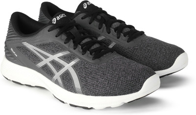 

Asics Nitrofuze Running Shoes For Men(Grey, Dark steel/white/black
