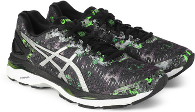 

Asics GEL - KAYANO 23 LE Running Shoes For Men(Black, Blk/sr/gn gk