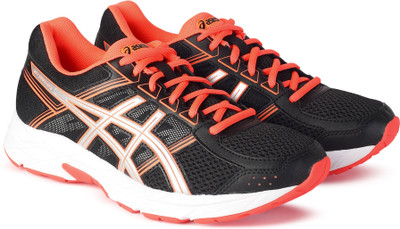 

Asics GEL - CONTEND 4 Running Shoes For Men(Black, Pink, Black/silver/flash coral