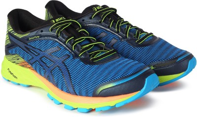 

Asics DYNAFLYTE Running Shoes For Men(Blue, Poseidon/blck/ safety yellow